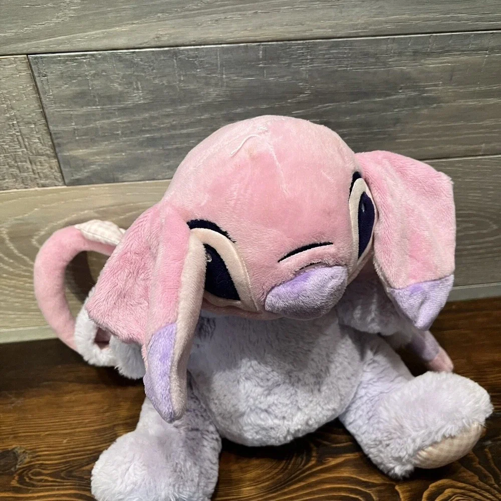 Lilo & Stitch Disney Store Angel Easter Bunny Plush‎ Stuffed Animal Pink Purple